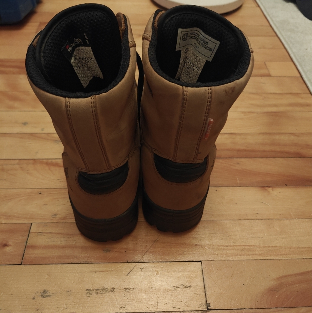 Brown and Black Suede Boots with Moccasin Comfort
